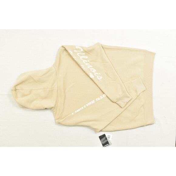 Colosseum Men's Regular Size XL Beige Illinois Hoodie Cotton Blend NEW - Picture 5 of 8